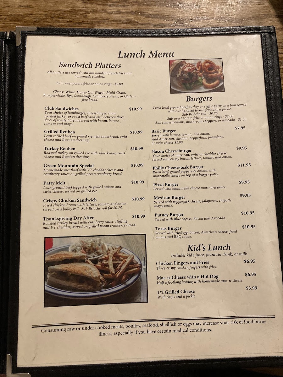 Menu The Putney Diner-9