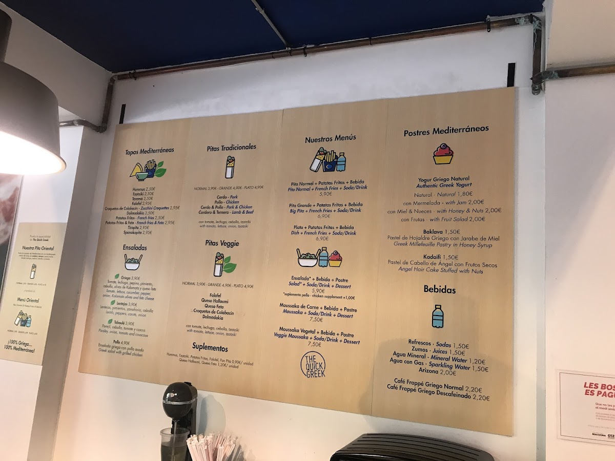 Menu The Quick Greek | Gràcia-10