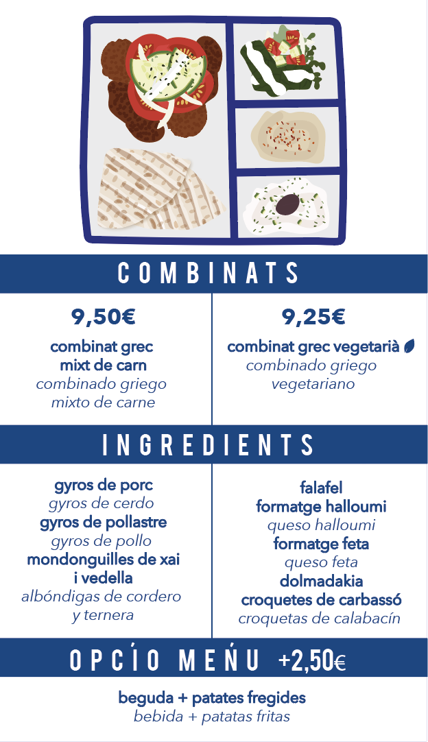 Menu The Quick Greek | Gràcia-4