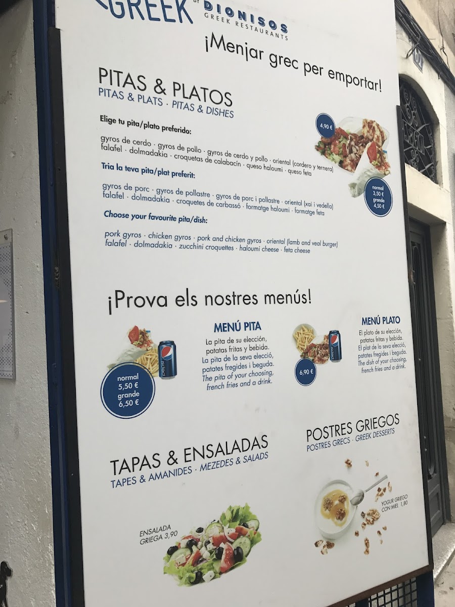 Menu The Quick Greek | Gràcia-9