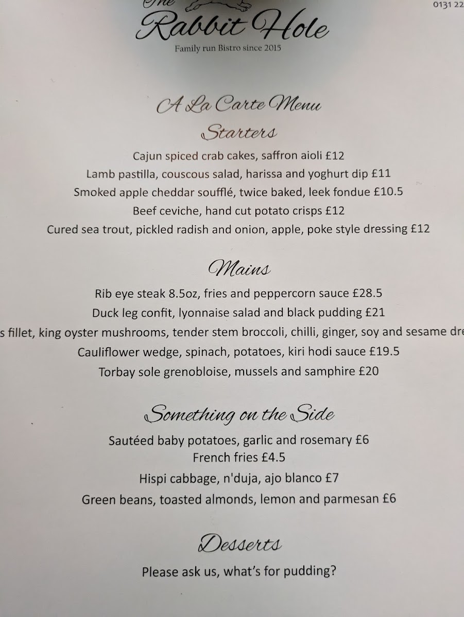 Menu The Rabbit Hole-7