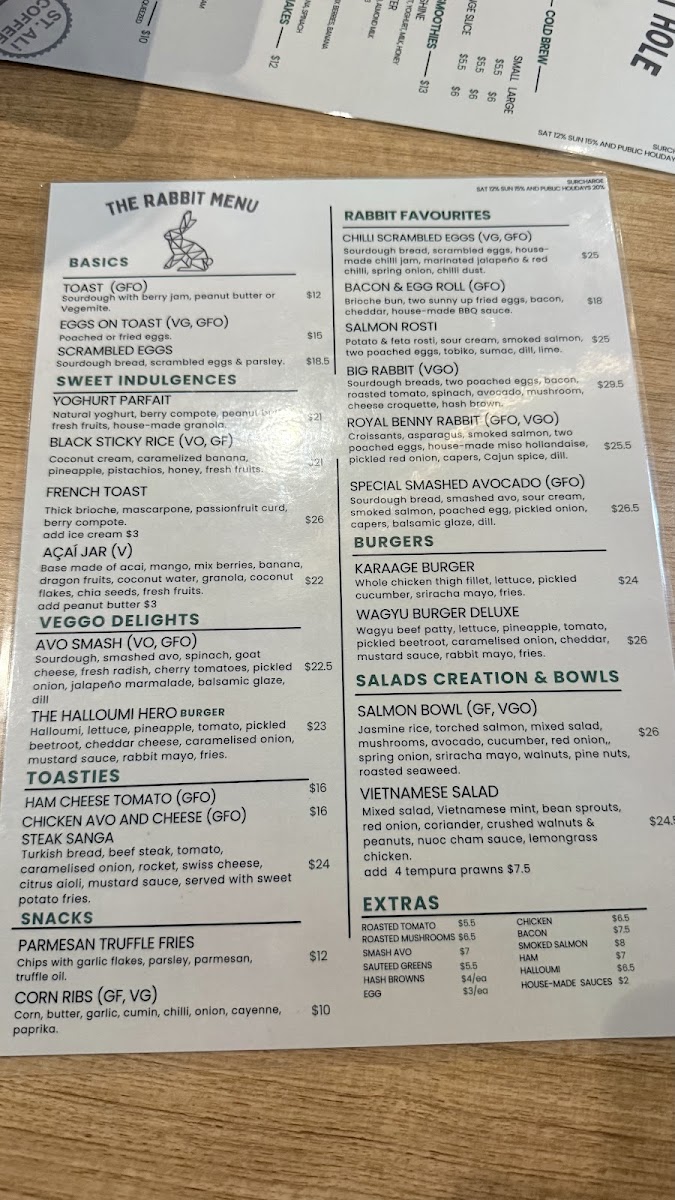 Menu The Rabbithole-3