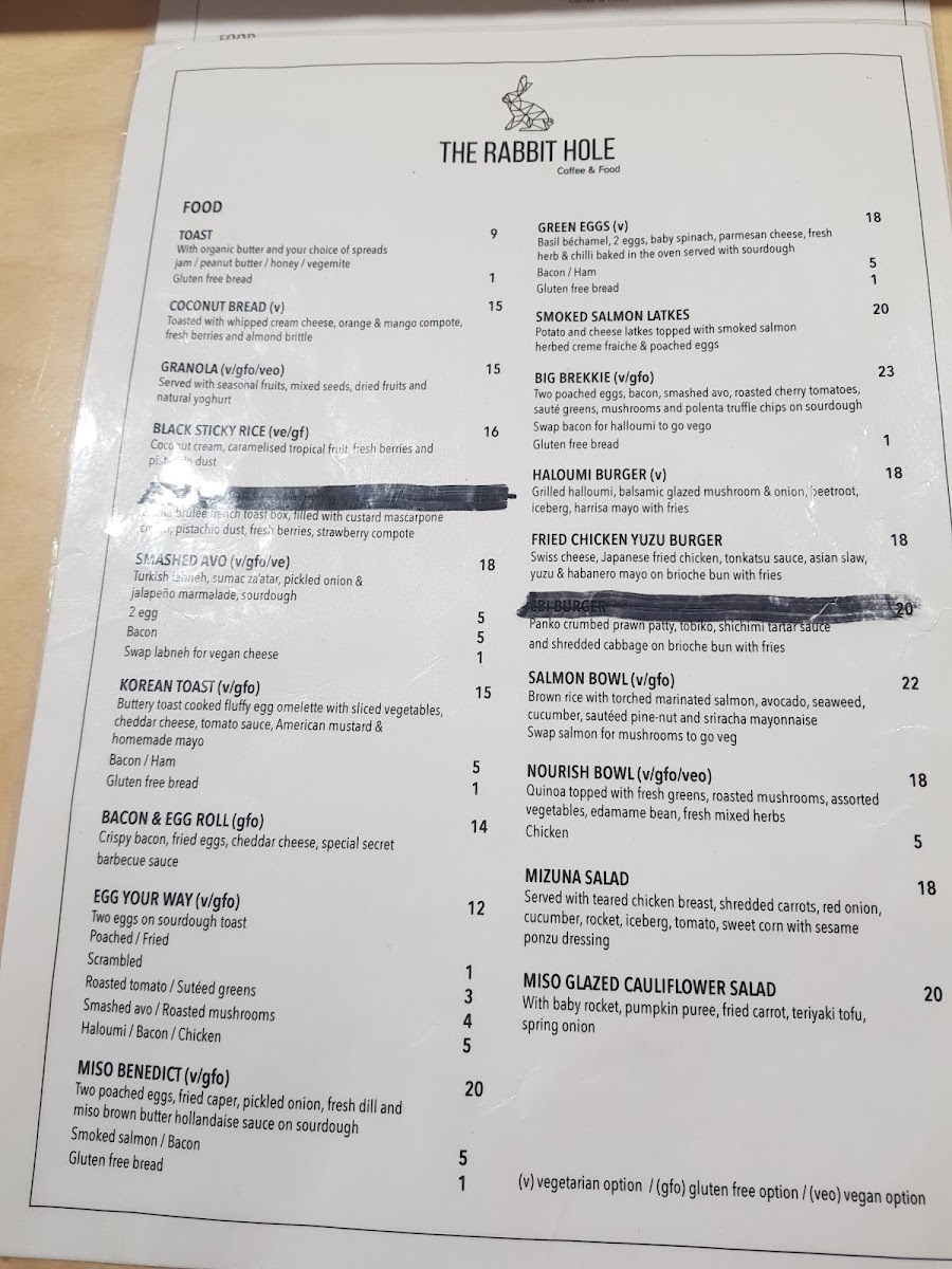 Menu The Rabbithole-6
