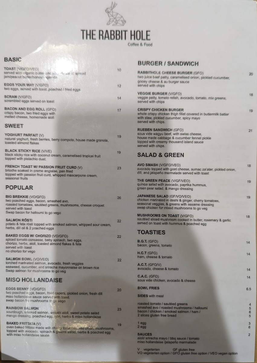 Menu The Rabbithole-8