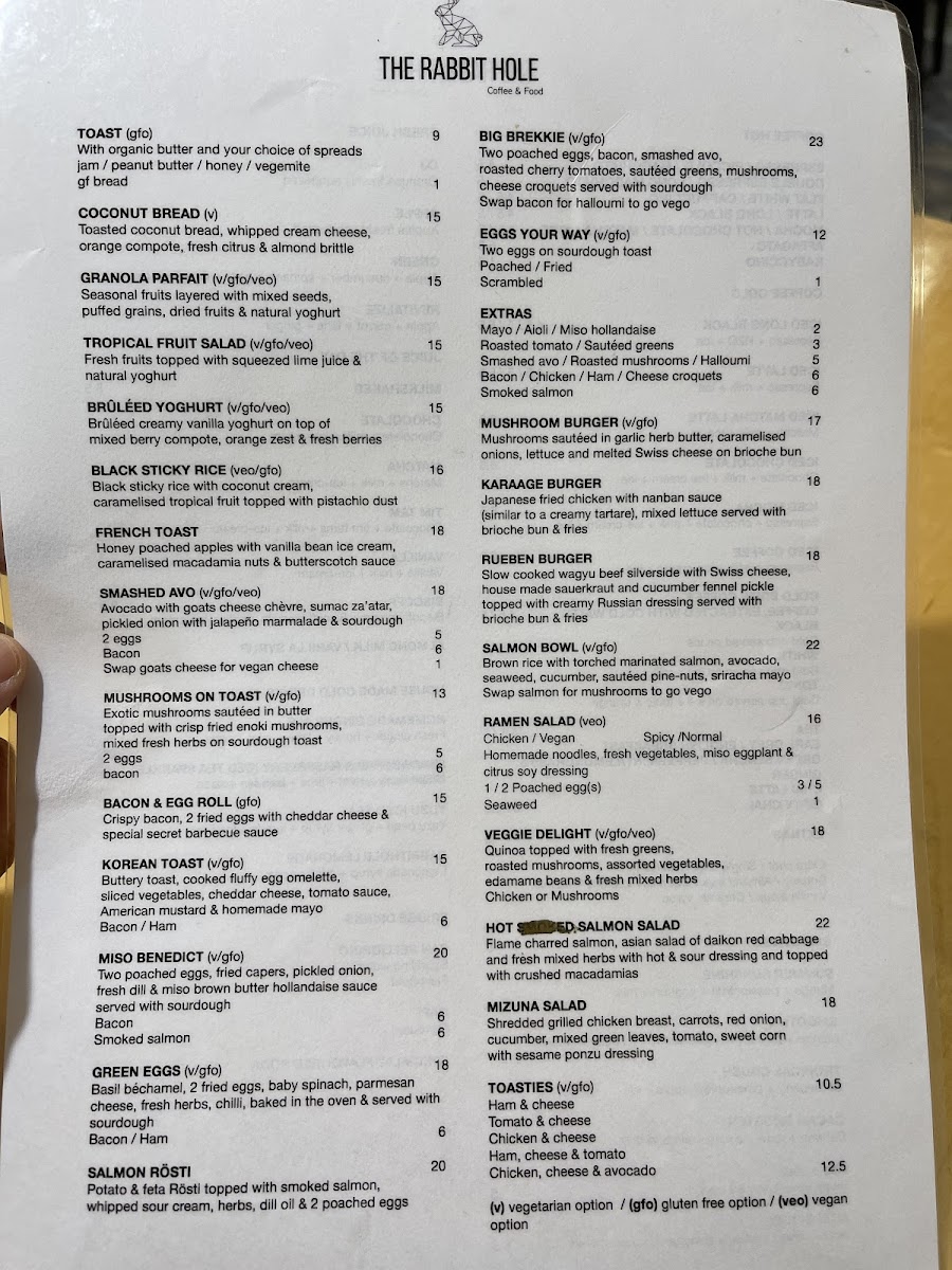 Menu The Rabbithole-9