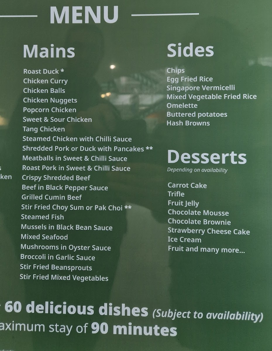 Menu The Real China-1