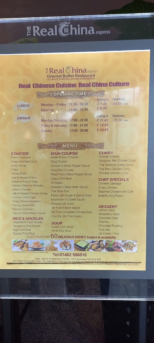 Menu The Real China-10
