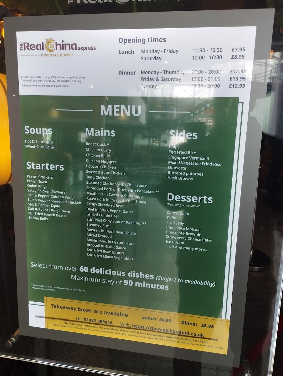 Menu The Real China-2