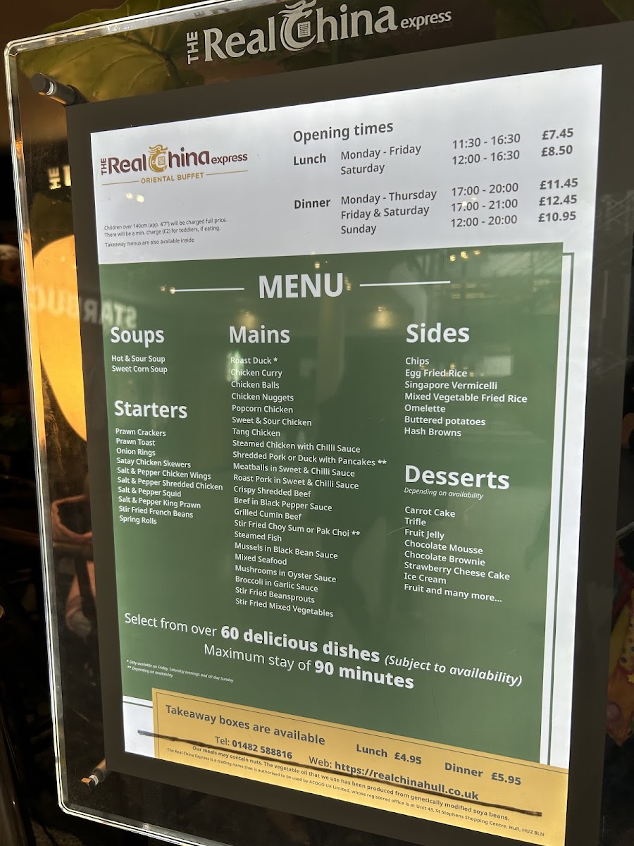 Menu The Real China-8