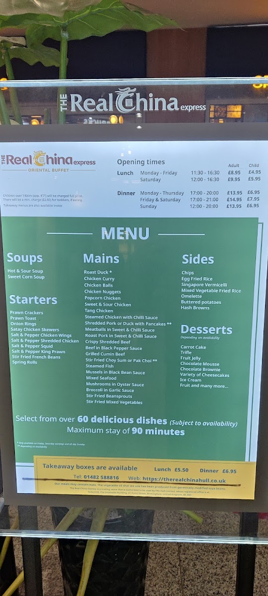 Menu The Real China-9