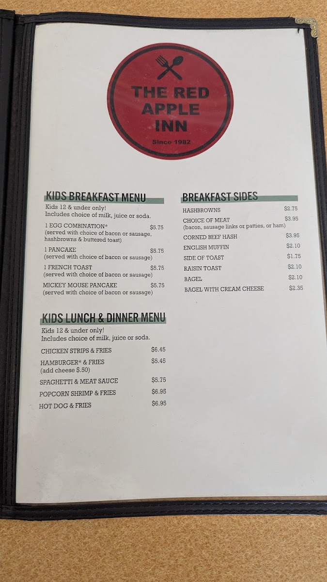Menu The Red Apple Inn-6
