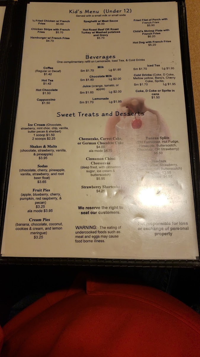 Menu The Red Apple Inn-9