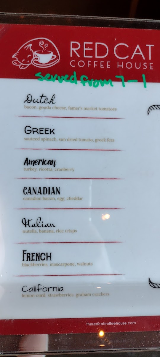 Menu The Red Cat @ Railroad Park-7
