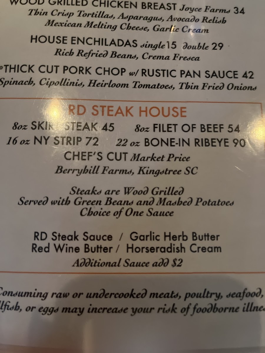 Menu The Red Drum-4