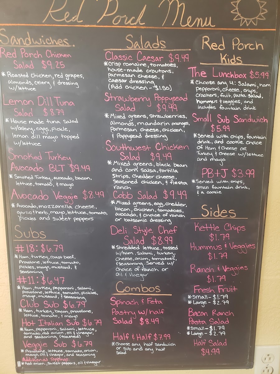 Menu The Red Porch Cafe-3