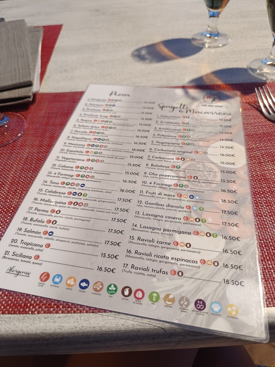 Menu The Red Zone-1