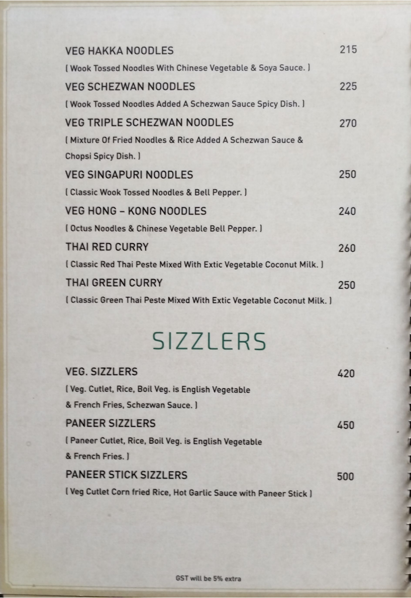 Menu The Regent-2