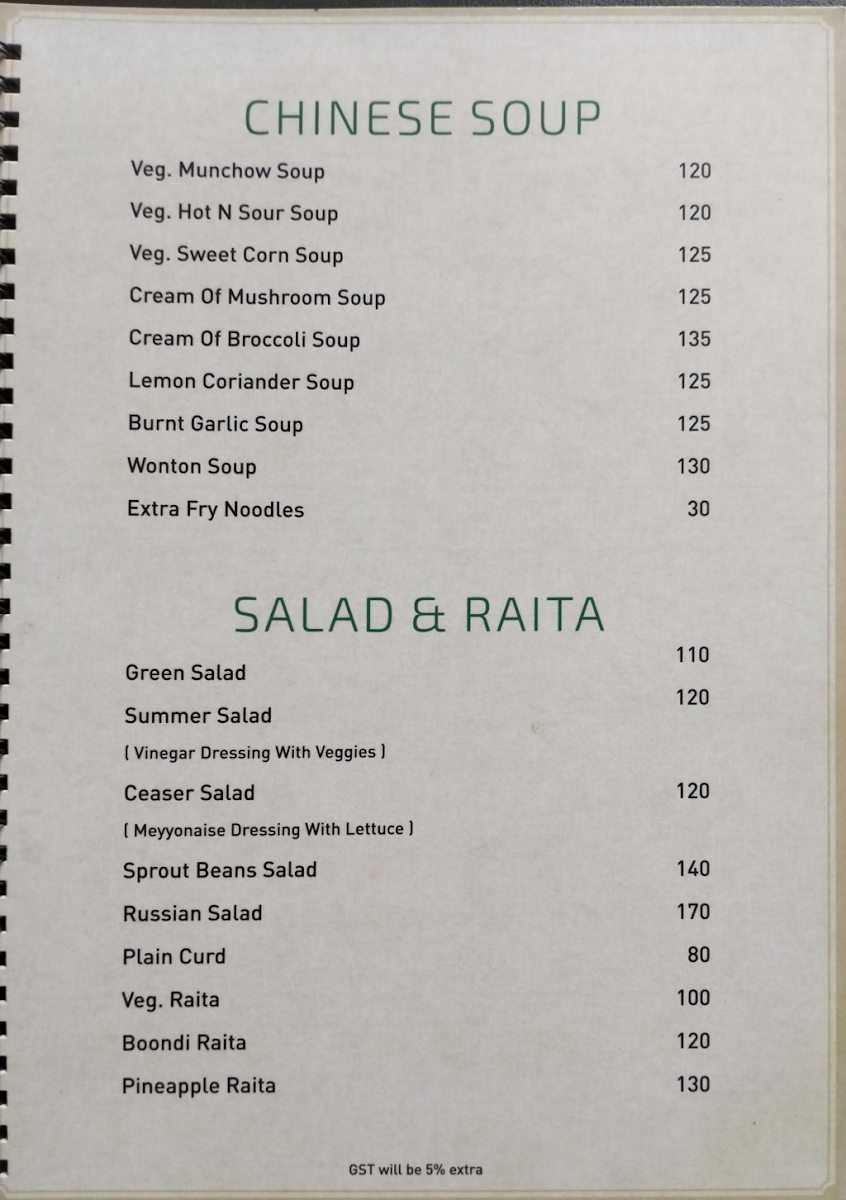 Menu The Regent-5