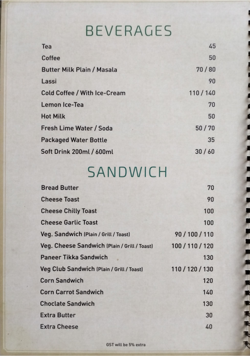 Menu The Regent-6