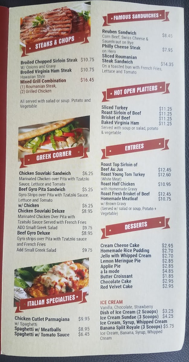 Menu The Restaurant-1