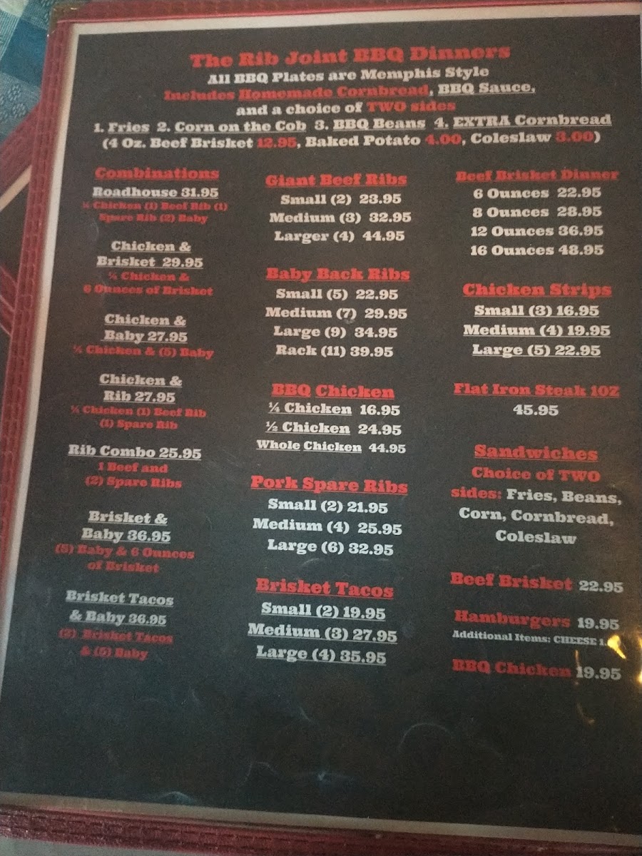 Menu The Rib Joint Roadhouse-5