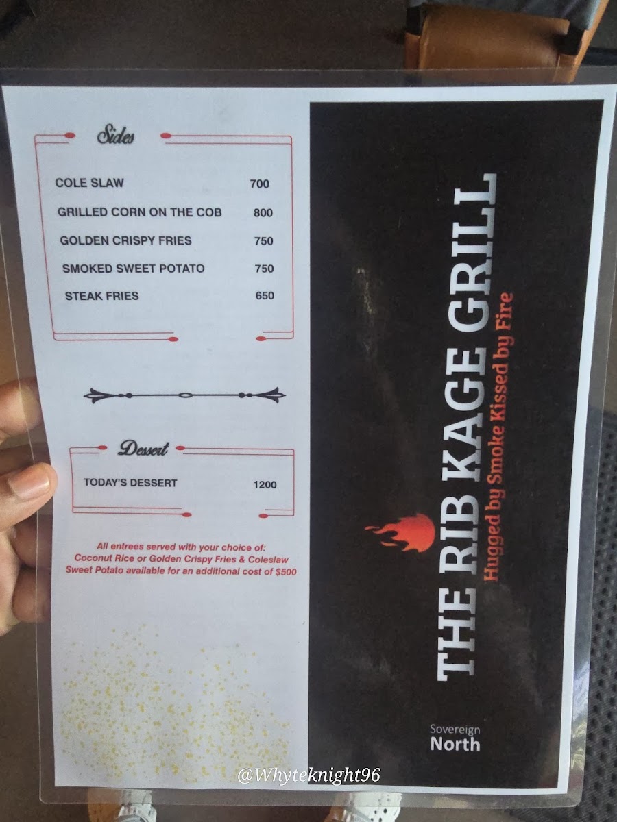 Menu The Rib Kage Grill-7
