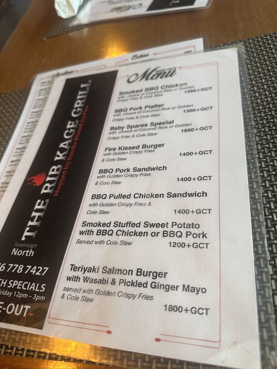 Menu The Rib Kage Grill-8