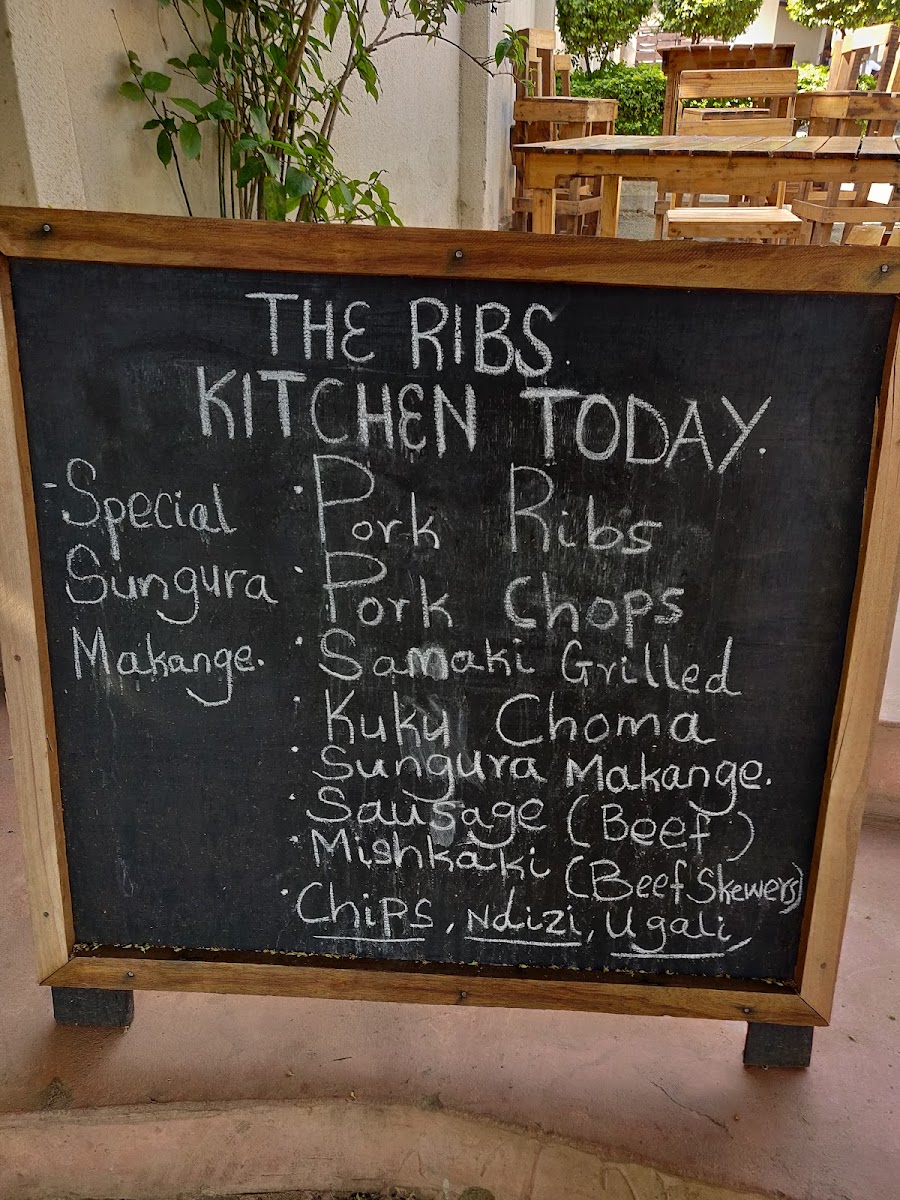 Menu The Ribs Arusha-2