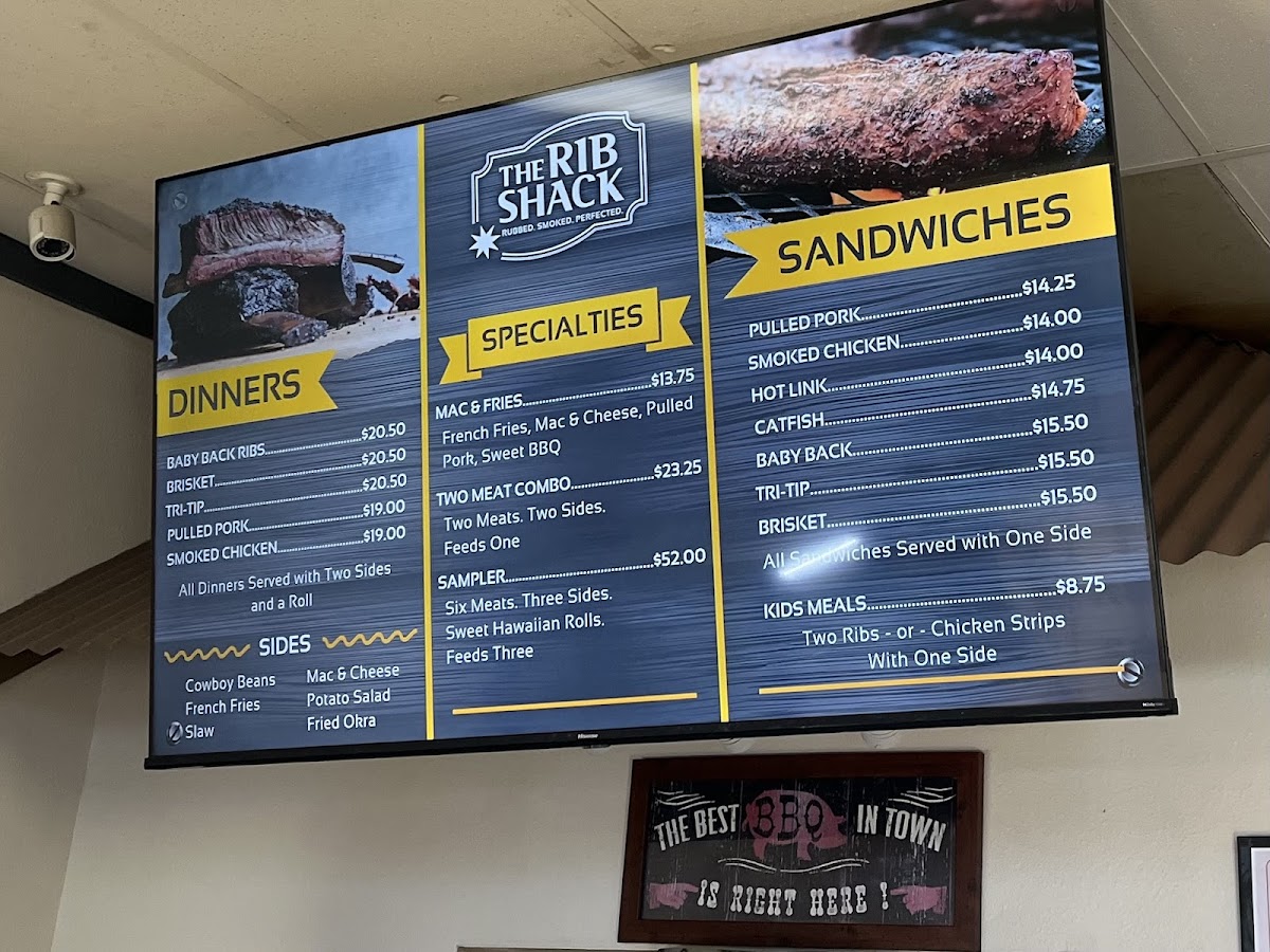 Menu The Ribshack Que-1