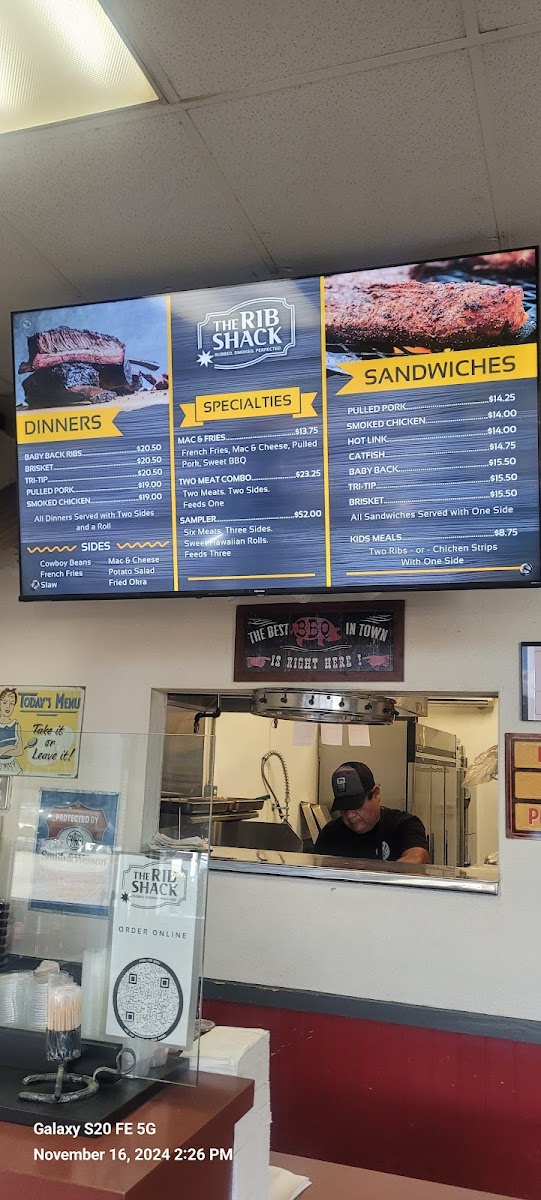 Menu The Ribshack Que-5