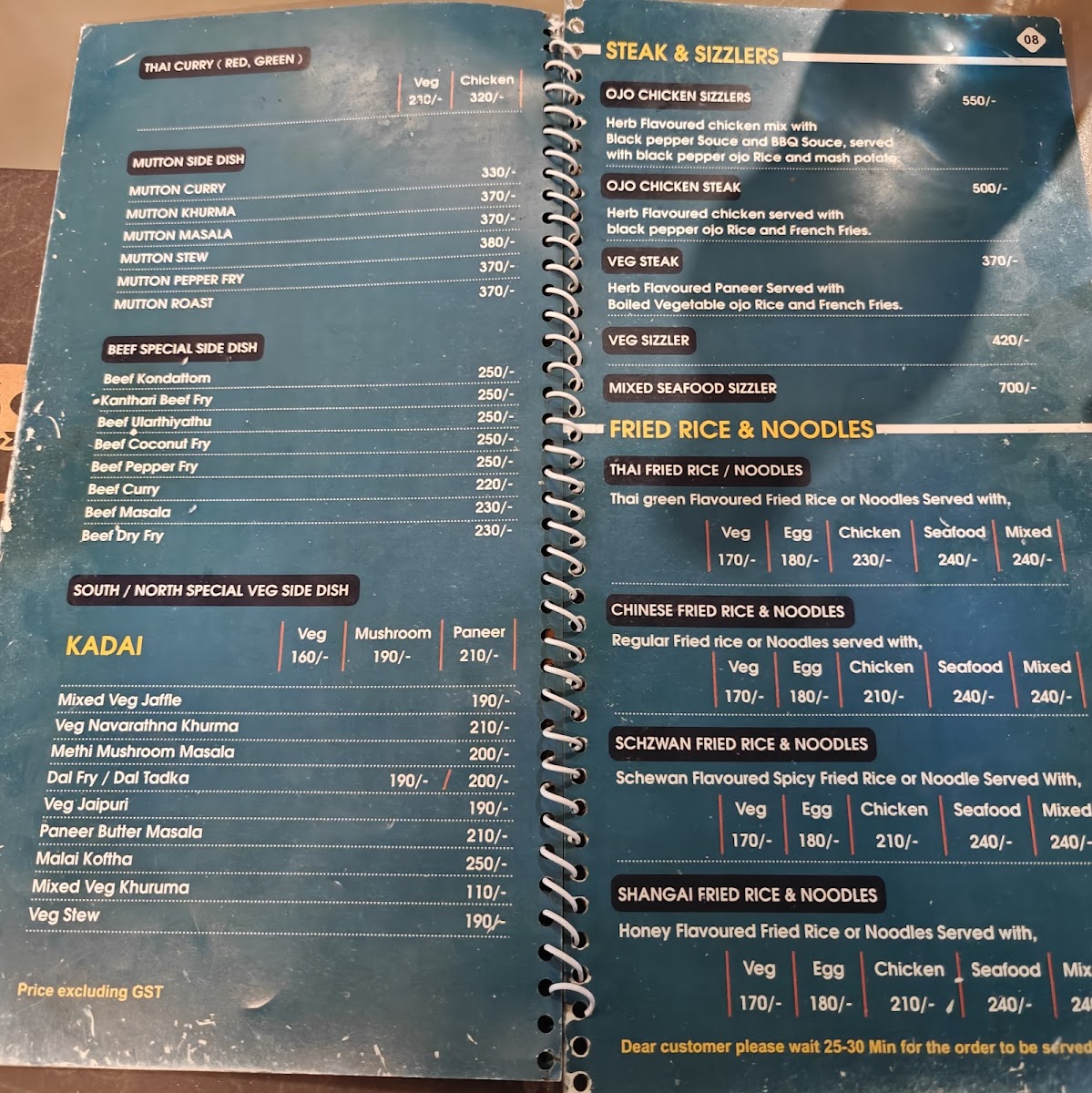 Menu The Rice Bowl Restaurant-10
