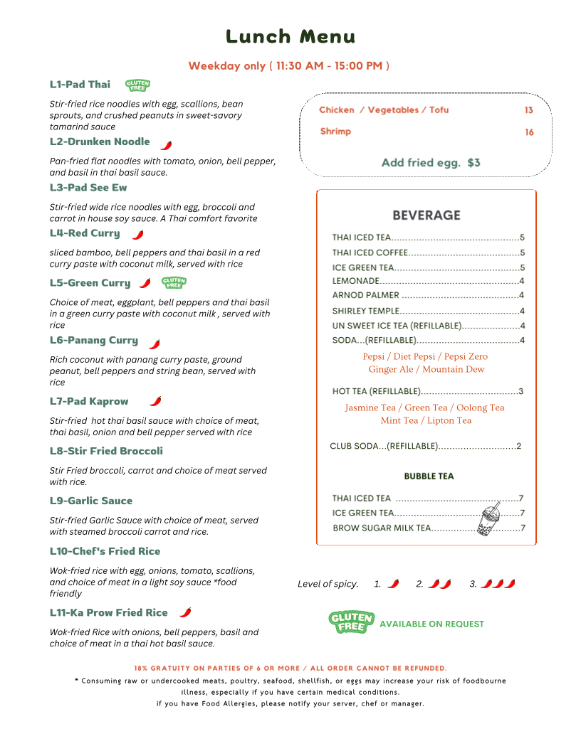 Menu The Riverfront Asian Cuisine & Bar-2