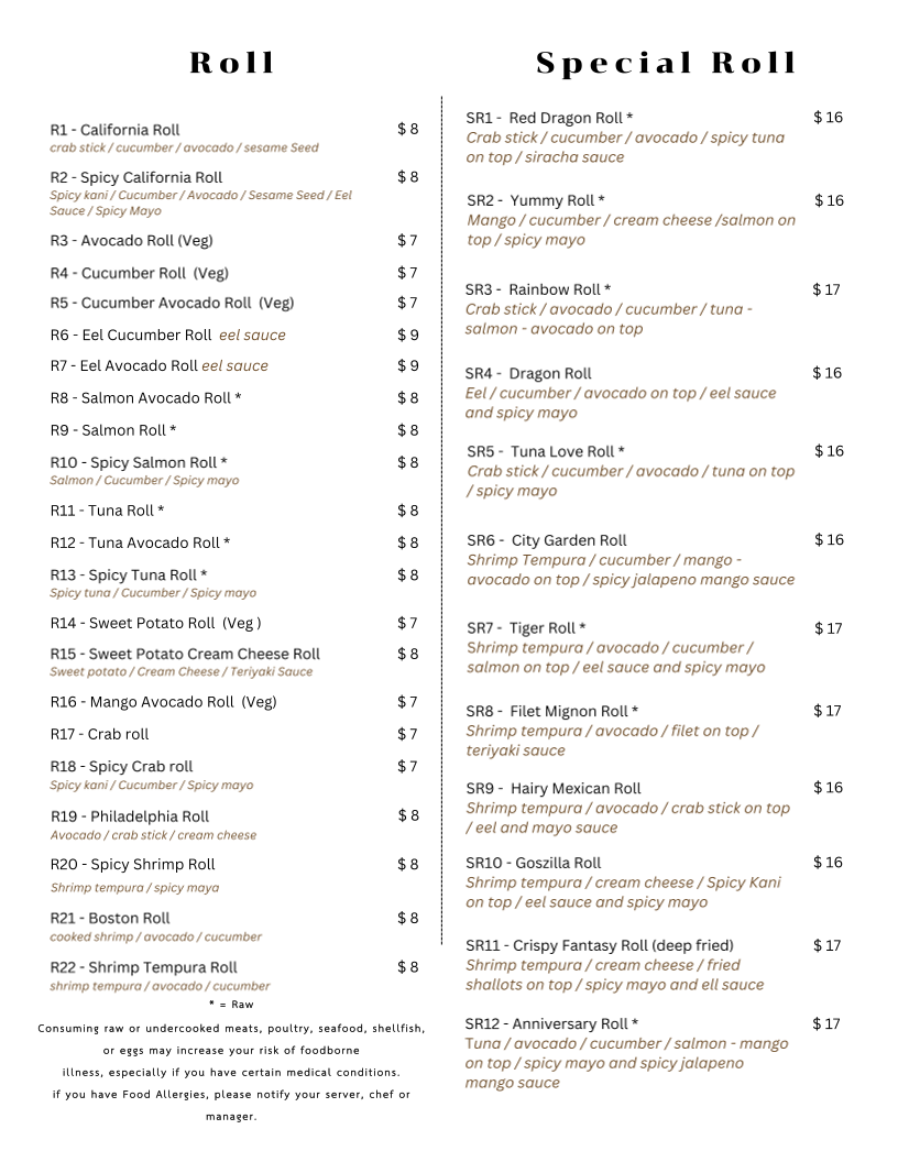 Menu The Riverfront Asian Cuisine & Bar-7