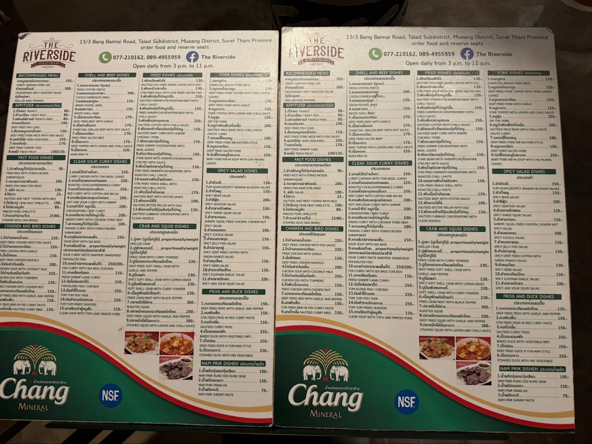 Menu The Riverside Restaurant-4
