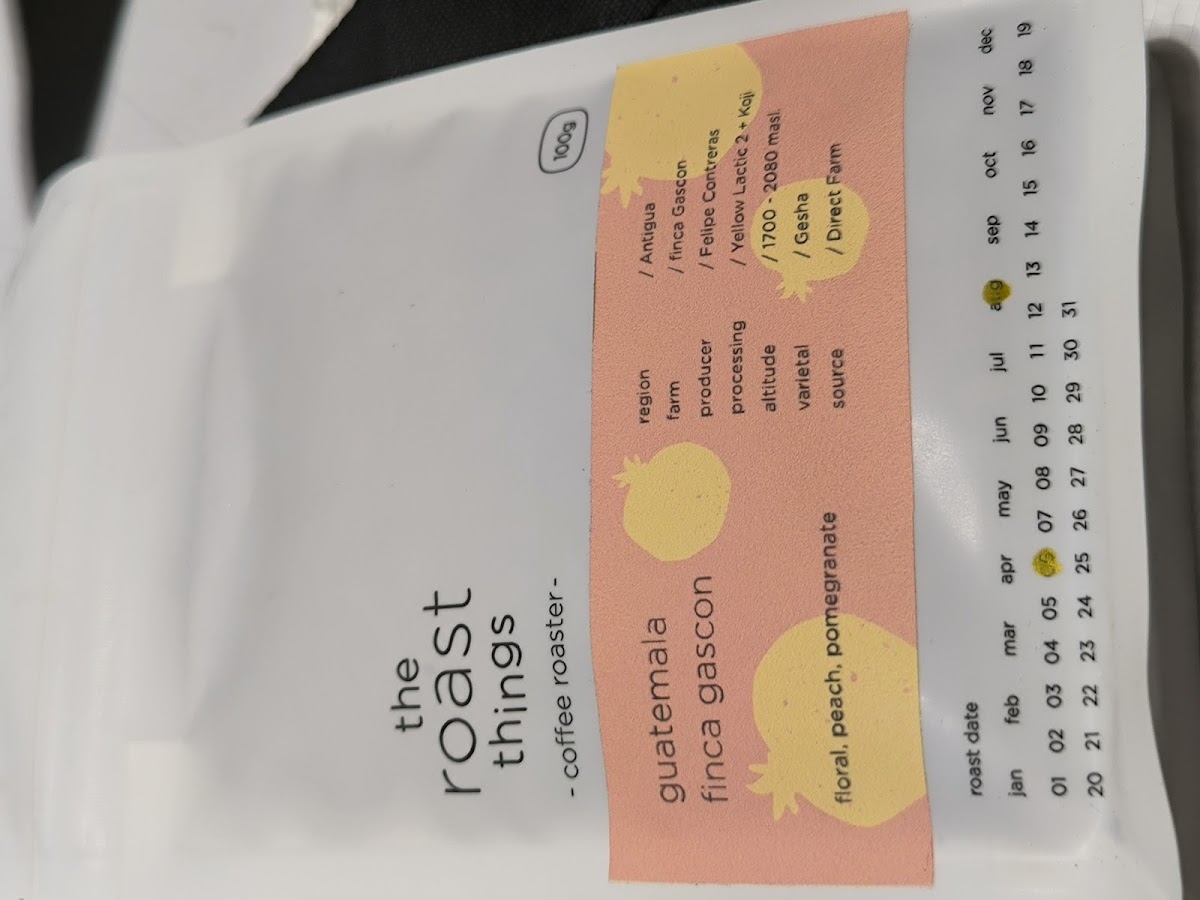 Menu The Roast Things Coffee Roaster-5