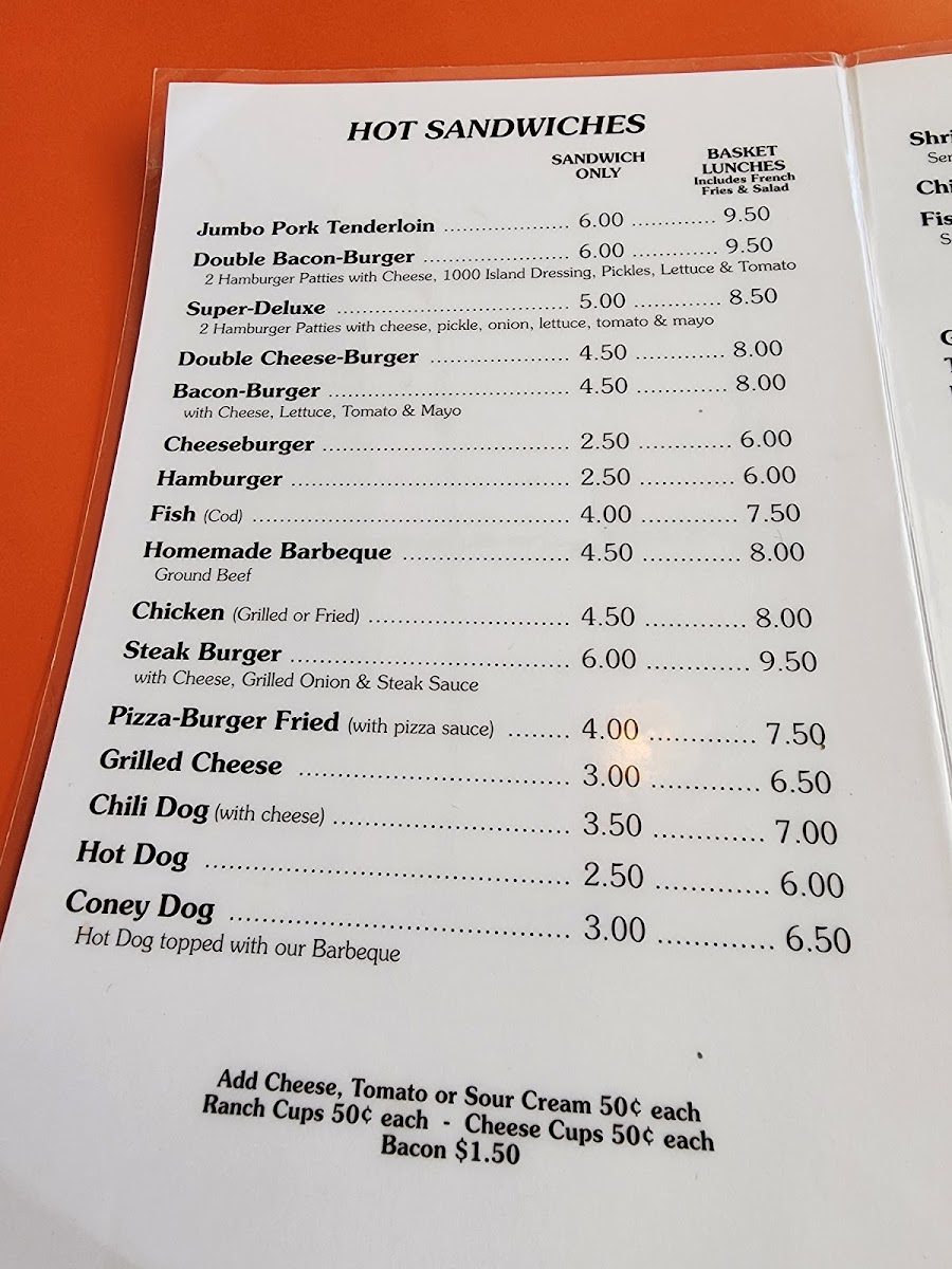Menu The Rootbeer Stand-10