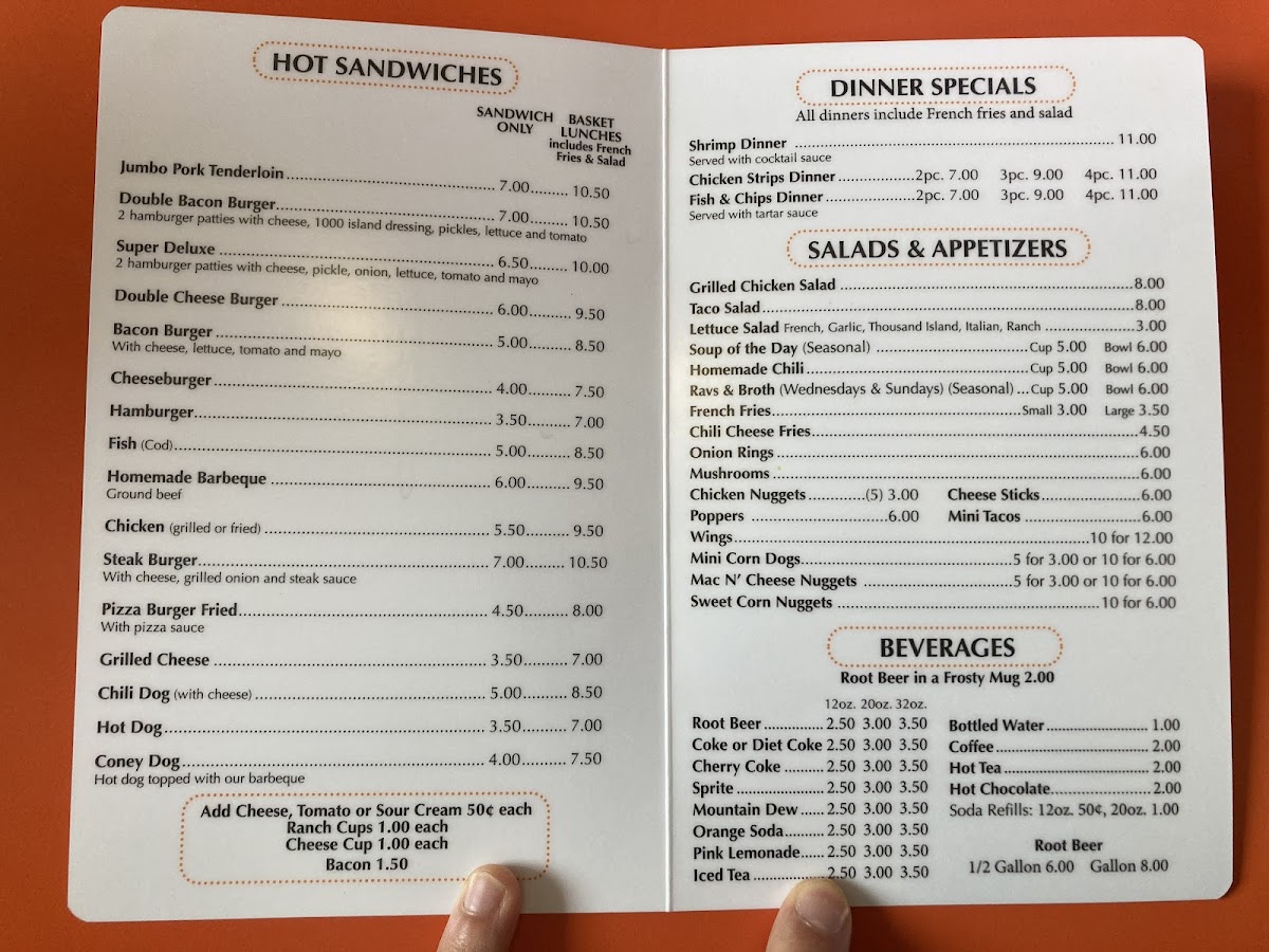 Menu The Rootbeer Stand-2