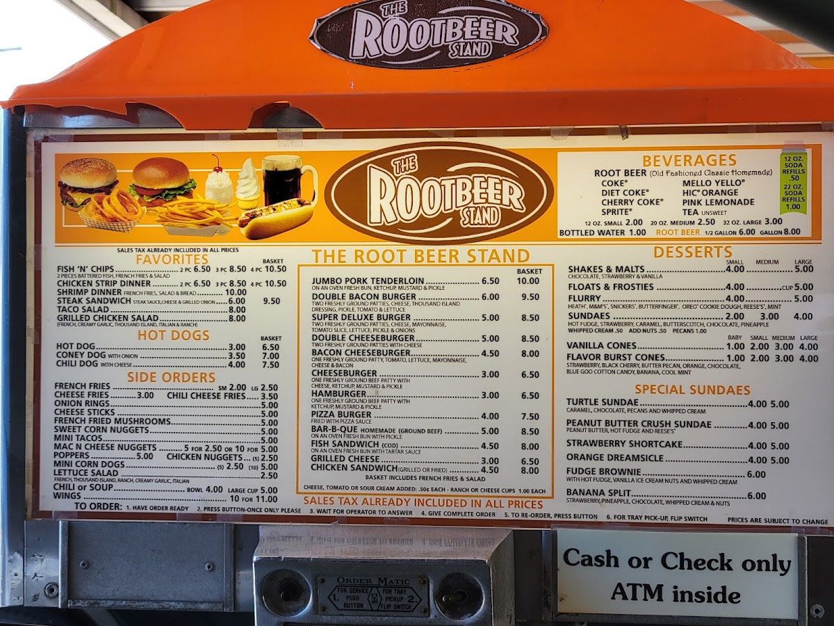 Menu The Rootbeer Stand-5