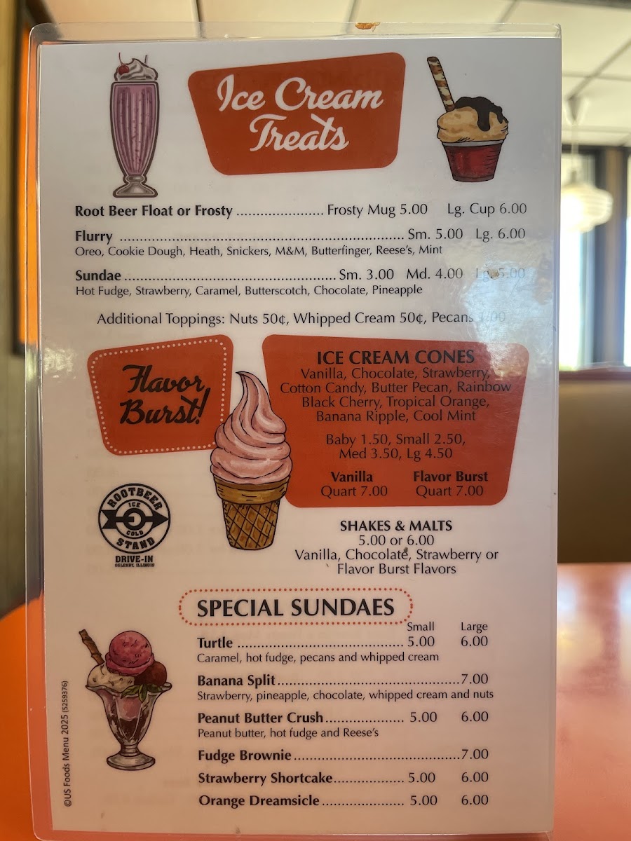 Menu The Rootbeer Stand-8