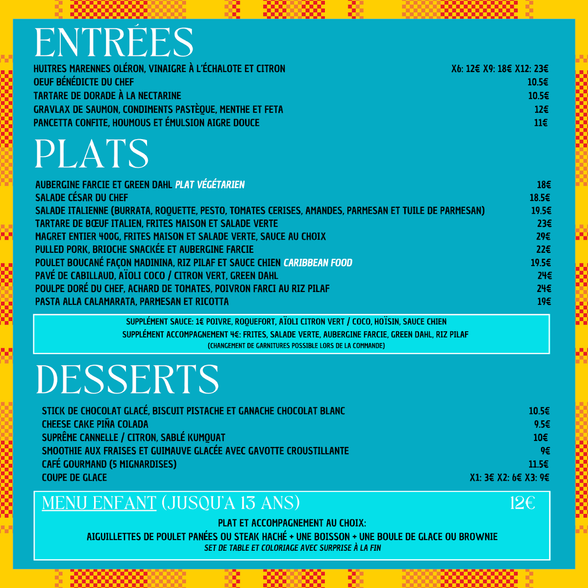 Menu The Rostand Cafe-1