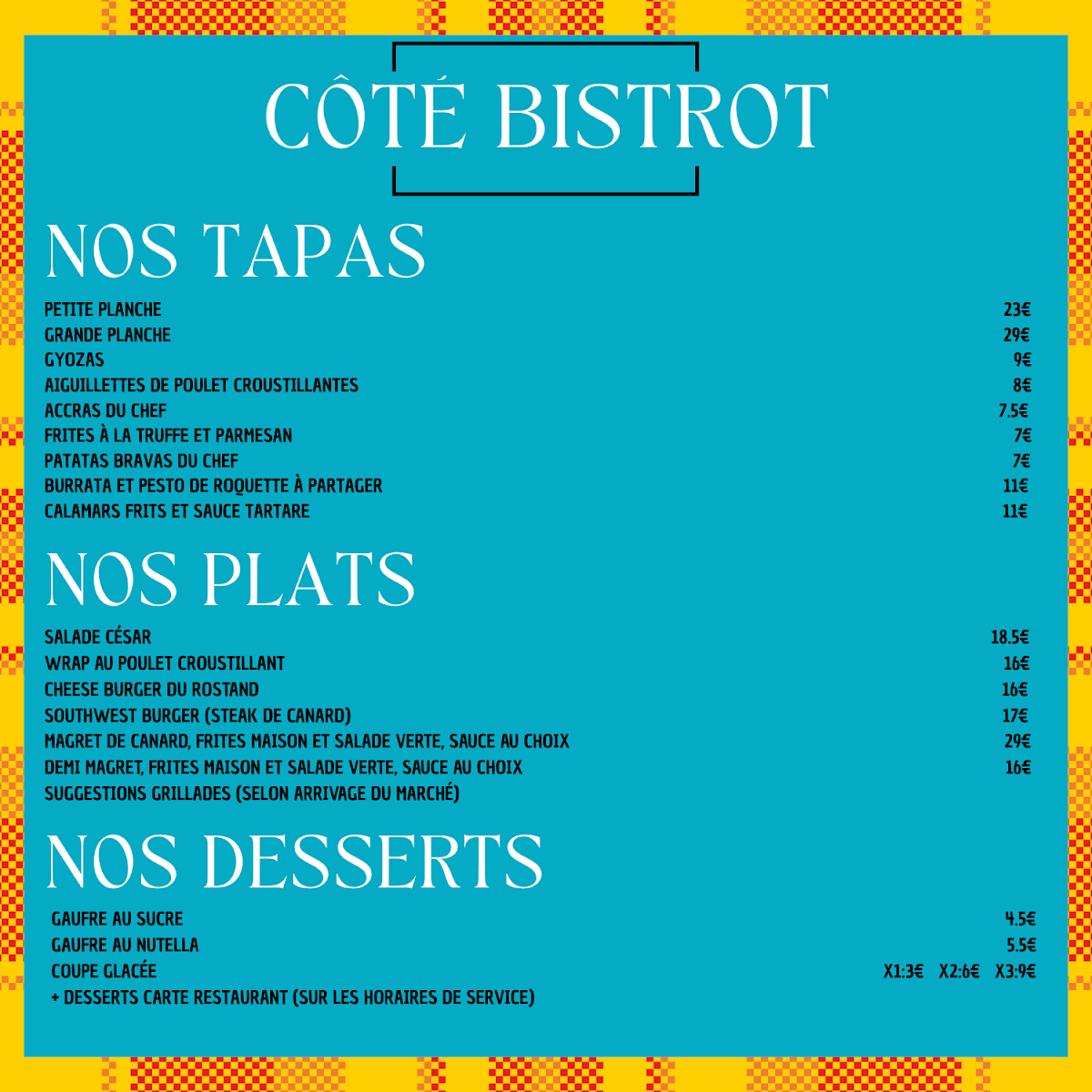 Menu The Rostand Cafe-2