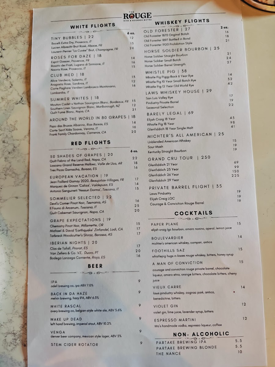 Menu The Rouge Wine & Bourbon Bistro-3