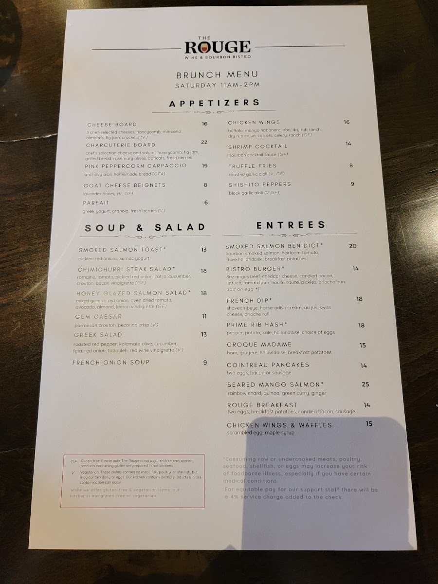 Menu The Rouge Wine & Bourbon Bistro-5