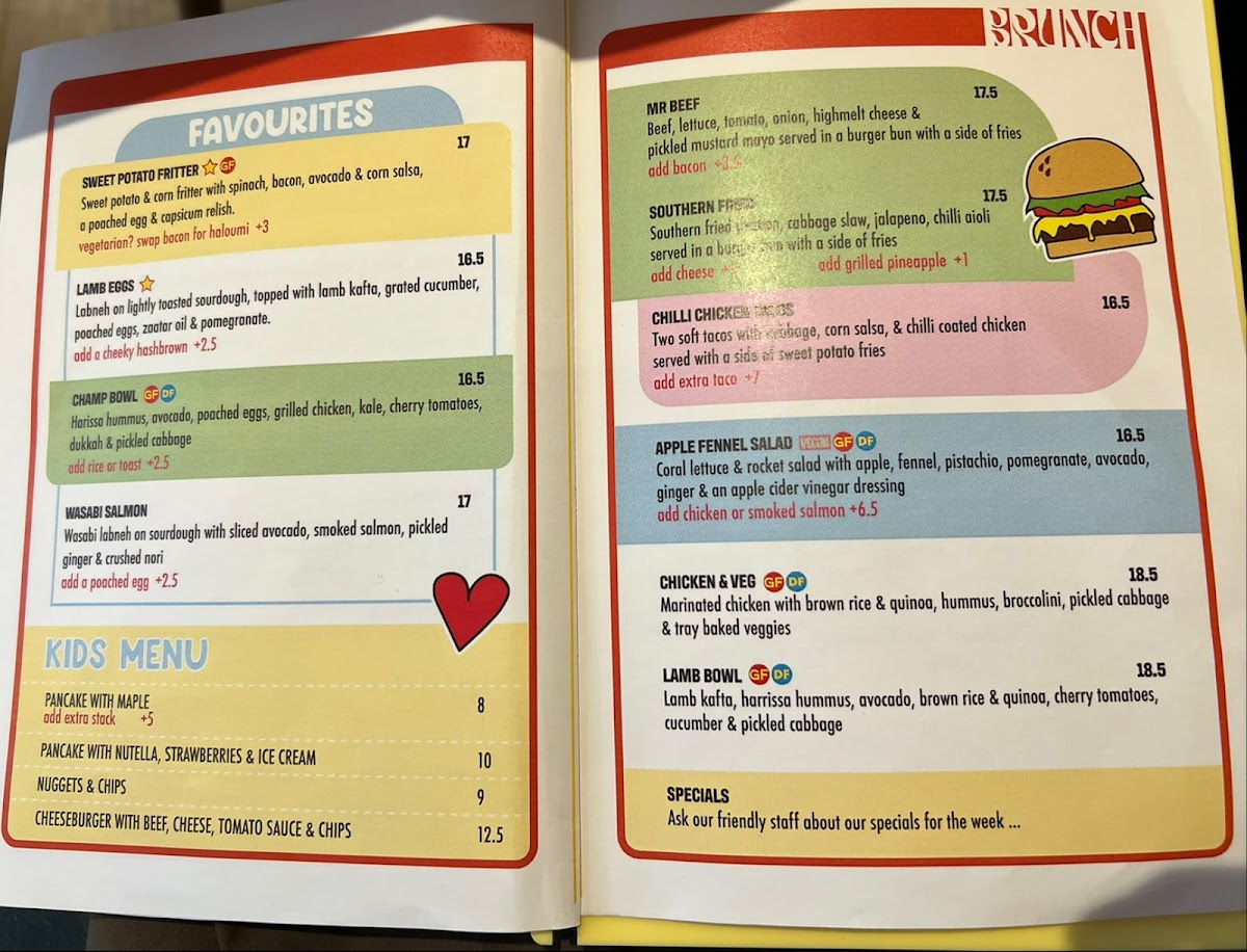 Menu The Rusty Rabbit - Australian Breakfast/brunch/lunch-5