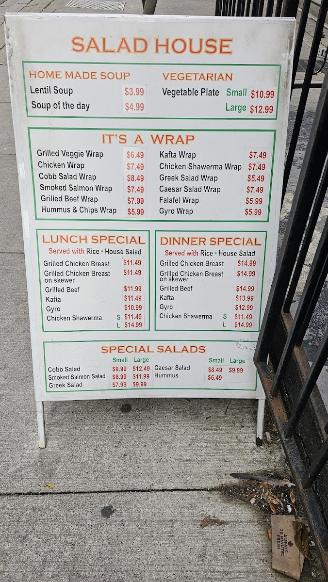 Menu The Salad House-2