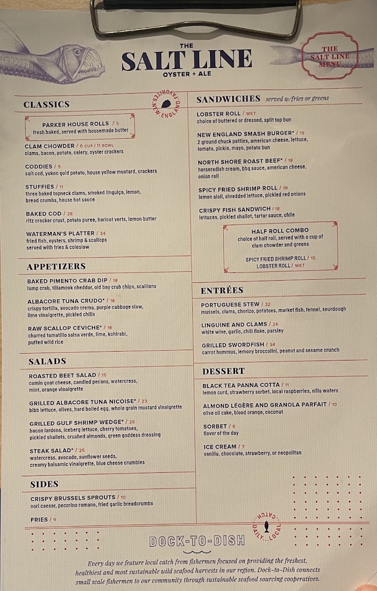 Menu The Salt Line-1