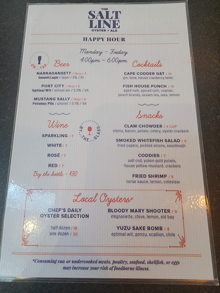 Menu The Salt Line-6
