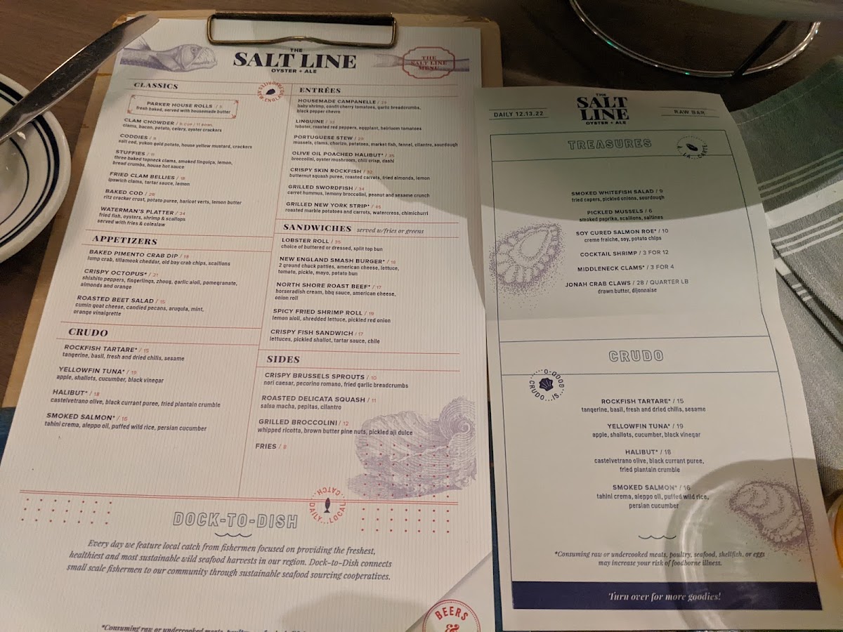 Menu The Salt Line-7