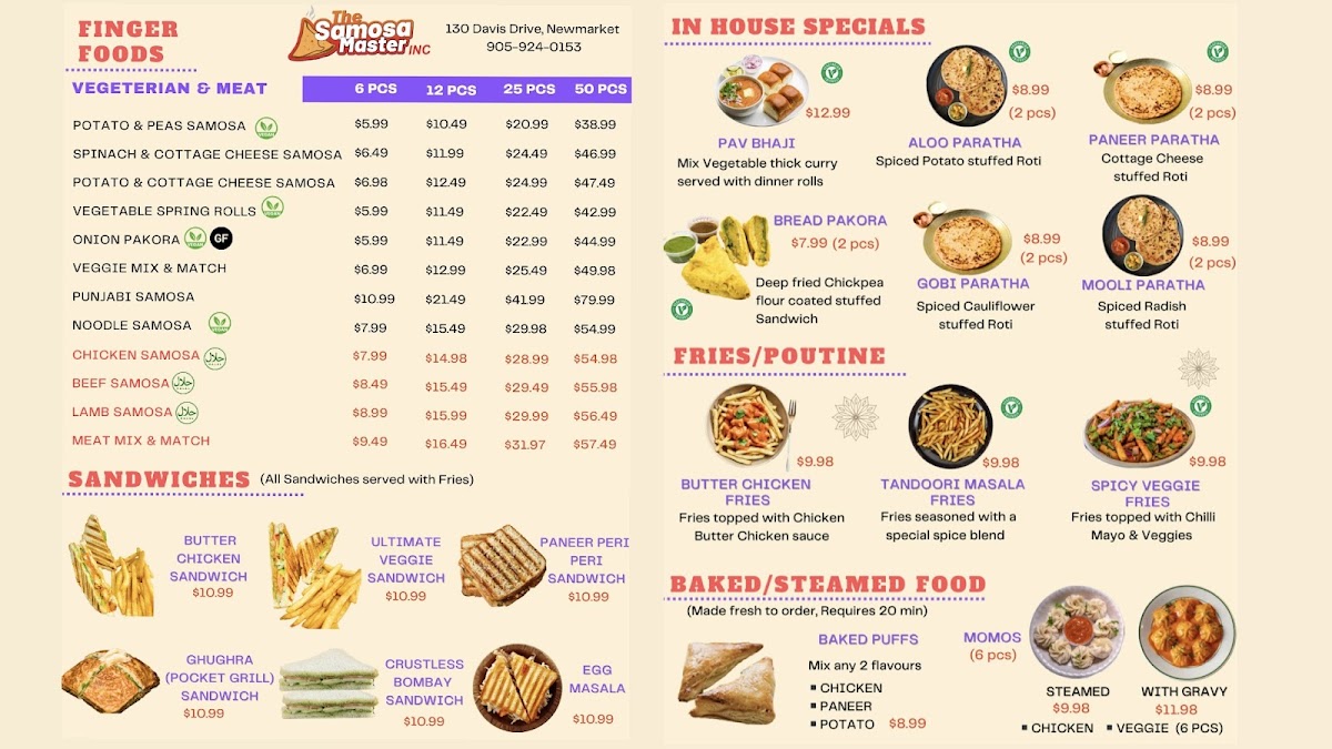 Menu The Samosa Master-1