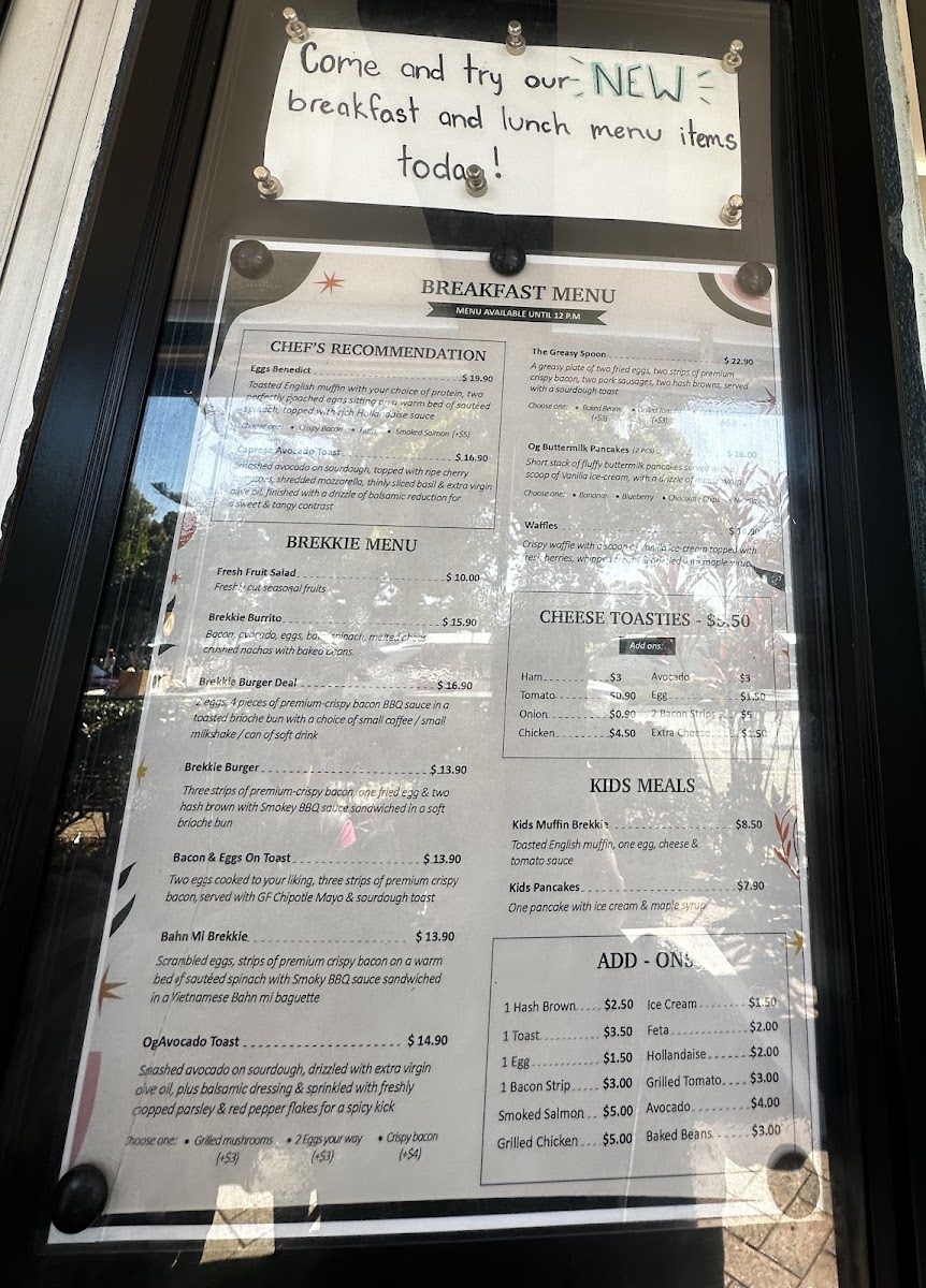 Menu The Sanctuary Cafe Dicky Beach-7